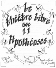 Spectacle 1999 - Le Théâtre Libre ose onze apothéoses